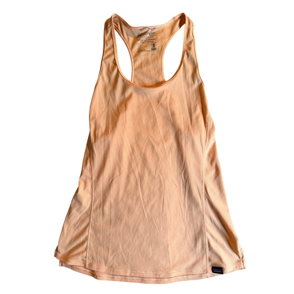 Patagonia Capilene Cool Lightweight Tank Top Womens S Orange Racerback